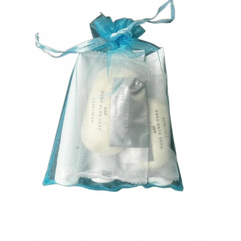 Infuse Travel Toiletry Set White Tea Coconut Shampoo Lotion Soap 6pc Set OS